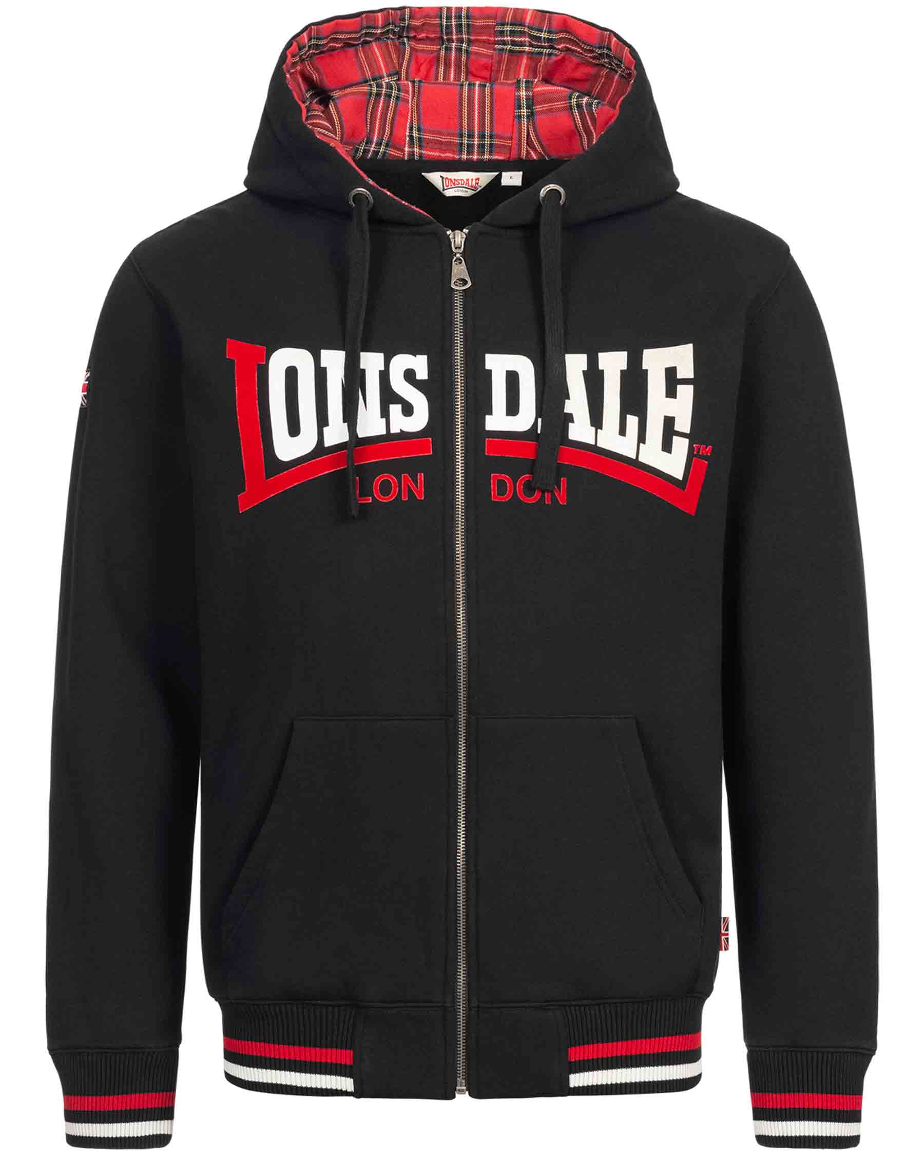 Lonsdale hooded zipper top Nateby